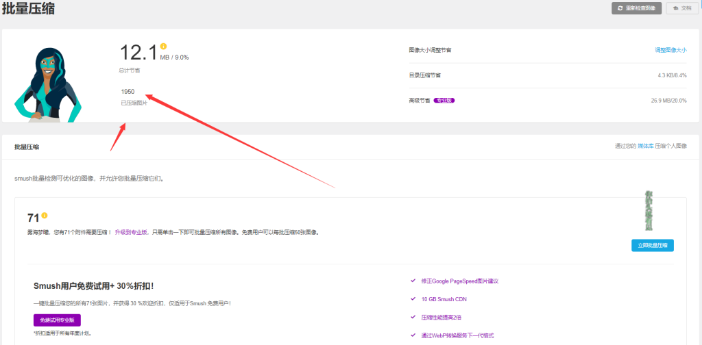 WordPress图片自动压缩插件:Smush - 拽熊博客